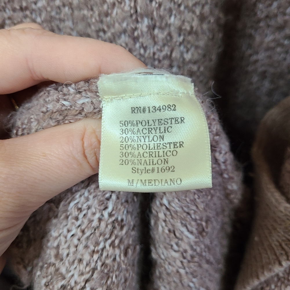 Freeway Textured Open Front Long Line Cardigan Medium - Picture 6 of 6